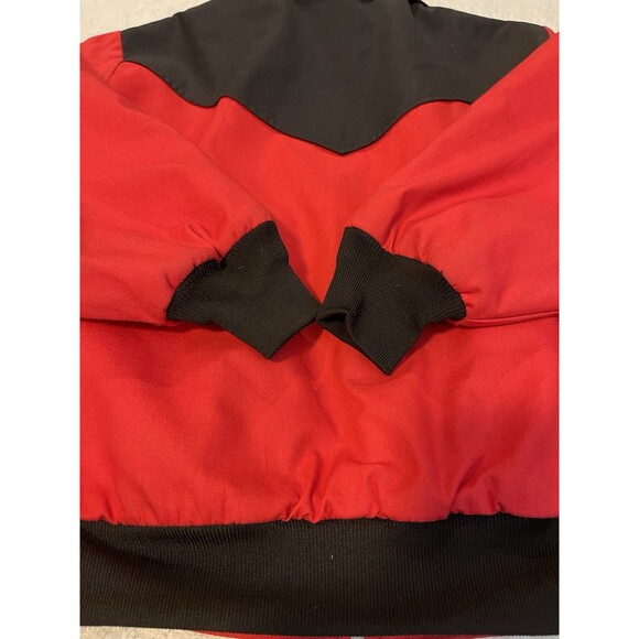Vintage Canyon Guide Outfitters Bomber Jacket Mens L Aztec Blanket Lined Red - Picture 14 of 16